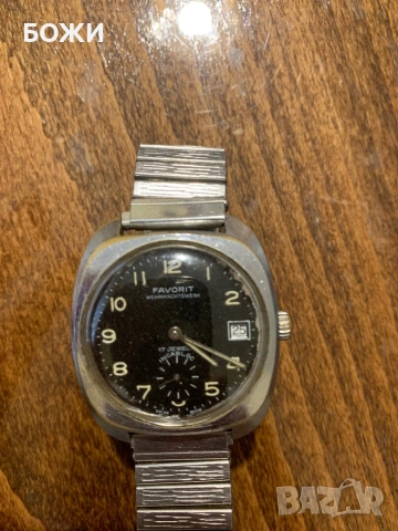 Swiss Vintage Mechanical Watch FAVORIT – 17 Jewels, Incabloc