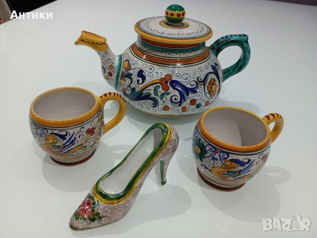 Керамичен италиански лот маркиран , снимка 18 - Сервизи - 52528024
