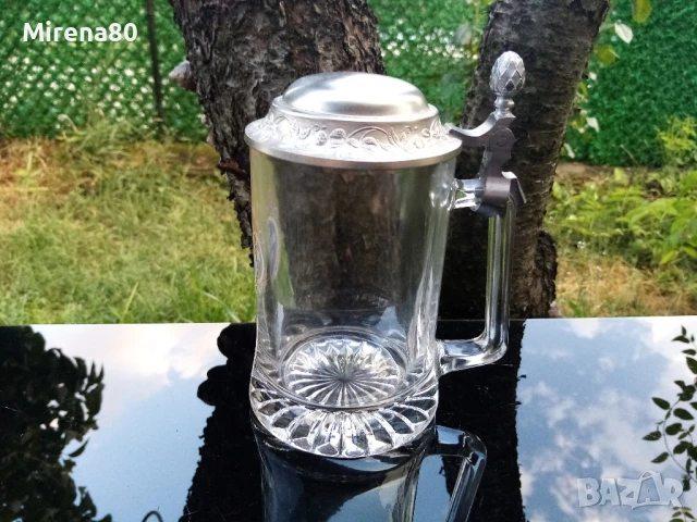 Немска халба за бира с капак