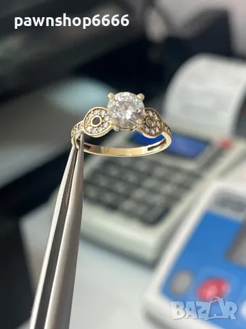 Златен пръстен 14 карата, снимка 3 - Пръстени - 50343352