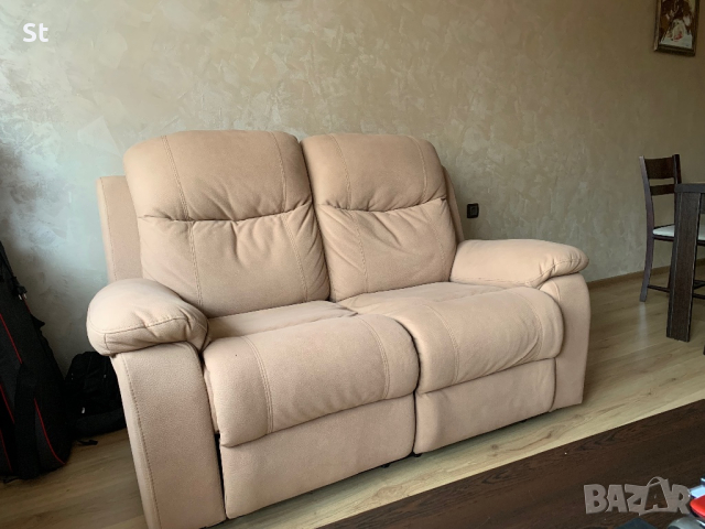 ✅Двуместен диван с релакс механизъм✅, снимка 1 - Дивани и мека мебел - 45060104