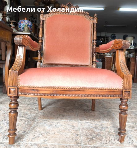 Кресло Луи 16-ти, снимка 11 - Дивани и мека мебел - 52053830