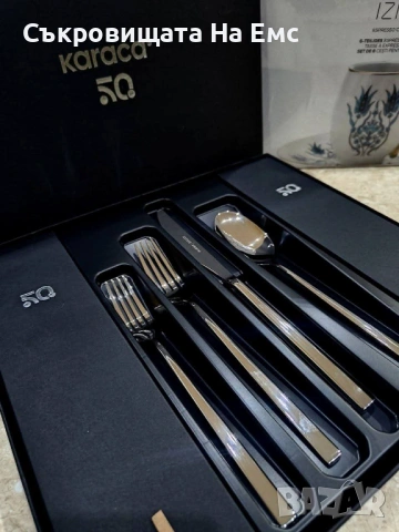 🆕 KARACA Стилен Комплект Прибори за Хранене 24части за 6човека , снимка 3 - Прибори за хранене, готвене и сервиране - 53714743