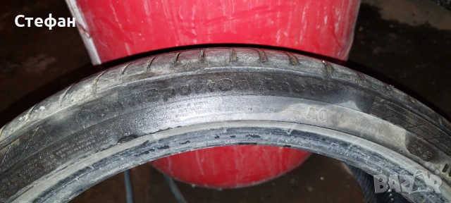 2броя летни гуми 235/35/19 continental contisport contact 5p , снимка 6 - Гуми и джанти - 53403291