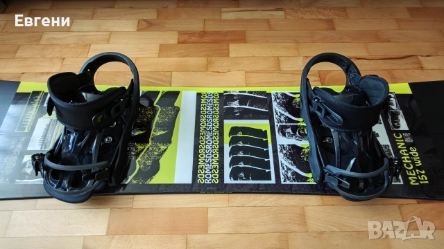 Сноуборд Rome Mechanic + автомати, снимка 5 - Зимни спортове - 54180087