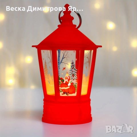 Коледен декоративен LED фенер – топла светлина и уют за празничния дом, снимка 3 - Декорация за дома - 52836895