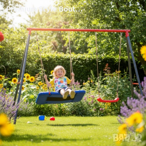 Двойна градинска люлка - класическа и щъркелово гнездо - гарантиран релакс и забавление