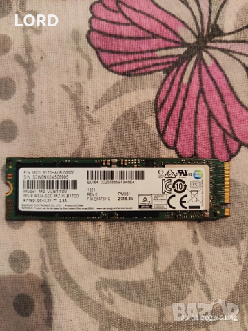 1TB SSD Samsung PM981a - MZVLB1T0HBLR-00000