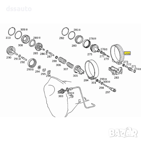 Спирачна лента B2 за автоматична скоростна кутия Mercedes 722.3 722.5, снимка 2 - Части - 52582296