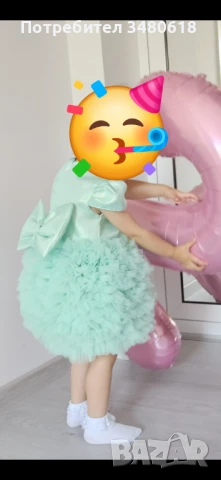 Рокли за мама и бебе (подарък риза за тати), снимка 4 - Рокли - 51263295