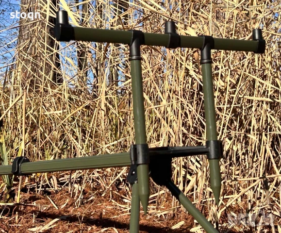 Шаранджйиска стойка за 3 броя въдици , снимка 5 - Такъми - 53004250