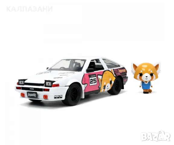 Aggretsuko 1986 Toyota Trueno AE86 1:24 253255056, снимка 2 - Коли, камиони, мотори, писти - 49004128