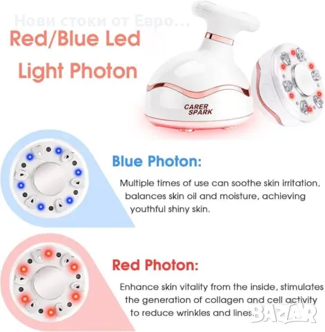 Ултразвуково устройство.за кавитация, машина за целулит 6 в 1за красота с радиочест светлинна EMS, снимка 8 - Масажори - 48217555