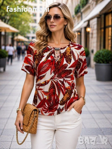 ЕЛЕГАНТНИ БЛУЗИ 9 модела / код 1390 /, снимка 7 - Туники - 47518446