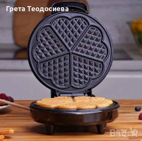 Гофретник Voltz OV51442GA, 1200W, 5 гнезда, Инокс, снимка 5 - Гофретници - 47841436