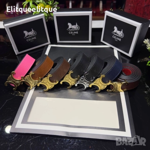 колан от естествена кожа в кутия celine 