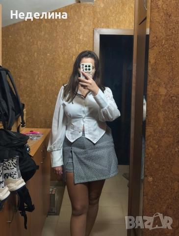 Бяла риза с широки ръкави, снимка 4 - Ризи - 52683718