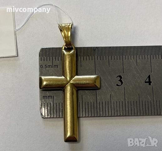 Златен кръст 1.92гр., снимка 5 - Колиета, медальони, синджири - 52614753