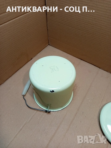 Соц Стара Емайлирана Съдинка За Мляко 2.5лт. НОМЕР 1698., снимка 6 - Антикварни и старинни предмети - 53818917