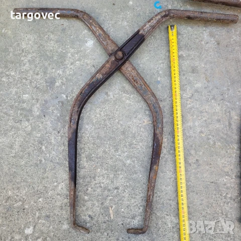 чифт немски ковани клещи за бордюри релси, снимка 2 - Клещи - 50748549
