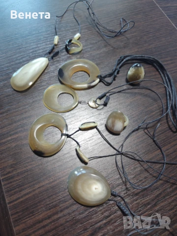 Комплекти от кост от рог-handmade, снимка 10 - Бижутерийни комплекти - 51284908