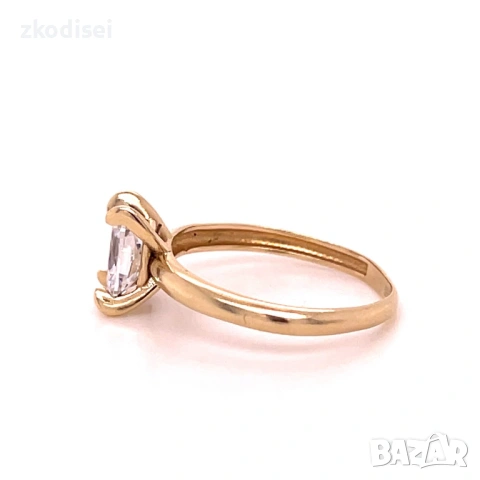 Златен дамски пръстен 1,87гр. размер:54 14кр. проба:585 модел:36285-1, снимка 2 - Пръстени - 53045586