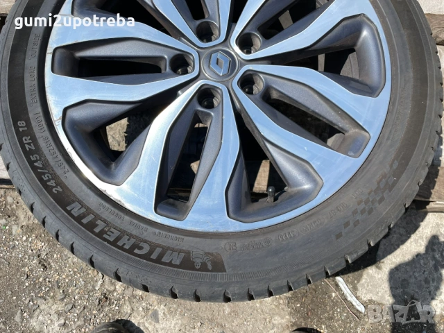 18цола Джанта 5х114,3 за Renault Talisman 7,5J et46 Michelin 245/45/18, снимка 2 - Гуми и джанти - 54169701