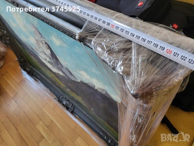 Стара картина 1890г. немски автор, снимка 5 - Картини - 50948940