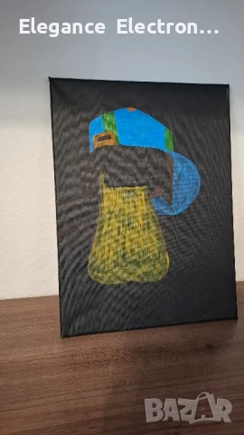 🖼️ Ръчно рисувана картина на платно – 30x40 см