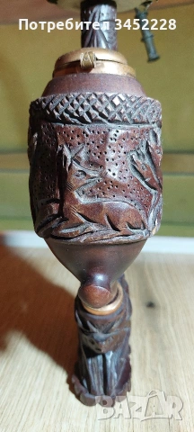 Лула дърворезба и кост за ценители , снимка 3 - Антикварни и старинни предмети - 54019383