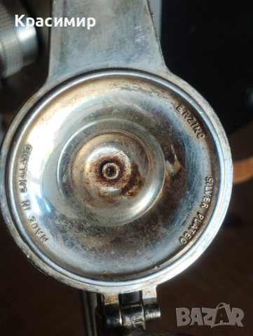 Винтидж стъклена кана с метална посребрена горна част. , снимка 7 - Антикварни и старинни предмети - 51537893