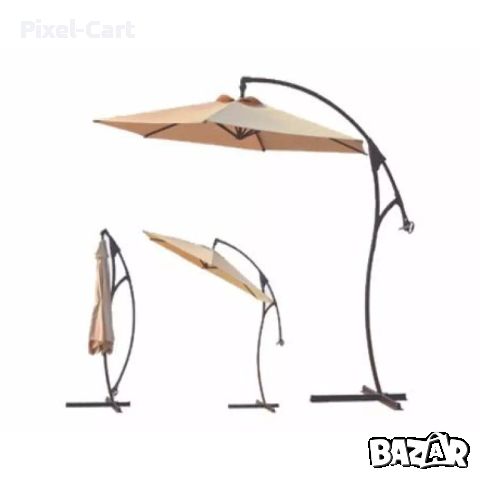 Градински чадър тип камбана, снимка 4 - Градински мебели, декорация  - 46459639