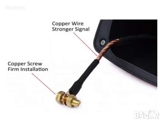Продавам Антена за кола "Amio" тип перка на акула., снимка 2 - Приемници и антени - 53298047