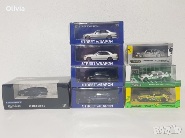 1:64 Street Weapon/ Street Worrior, Tarmac Mercedes W140 190