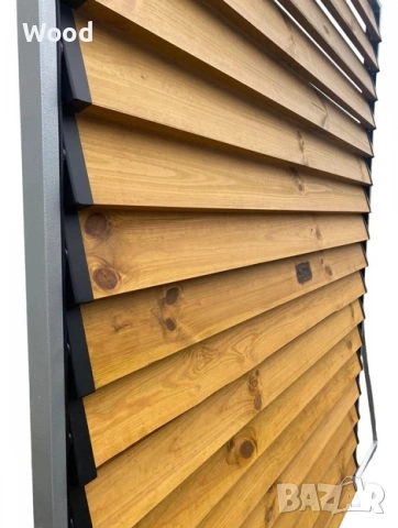 Жалюзи, ламелно ограждение за тераса, ограда, балкон и прегради 120×60 см – комплект – съвременна за, снимка 7 - Огради и мрежи - 53450697