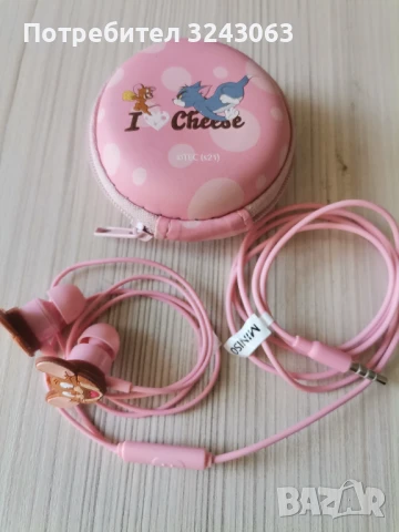 Слушалки MINISO Animal Faces Collection с калъфче, снимка 3 - Слушалки, hands-free - 51335883