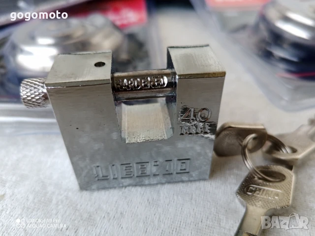 Катинар стоманен, катинар от твърда стомана  40 мм, LIEBIDO, снимка 5 - Други стоки за дома - 51332361