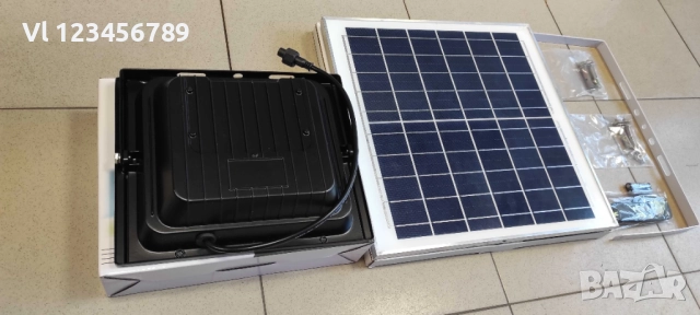 LED Соларен прожектор 200W с отделен панел, снимка 3 - Соларни лампи - 52653560