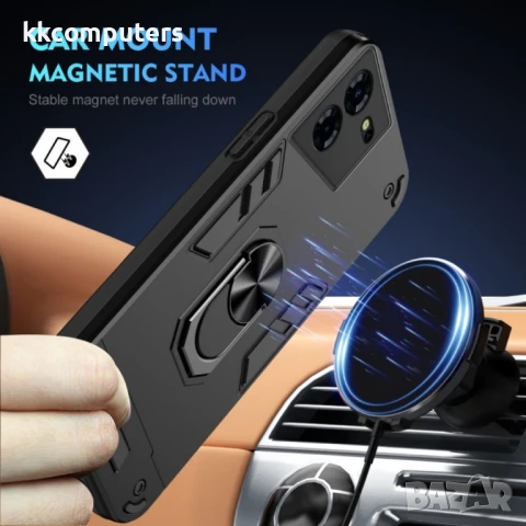 Tecno Pova 5 Pro Удароустойчив Ring Holder Калъф и Протектор, снимка 5 - Калъфи, кейсове - 50938188