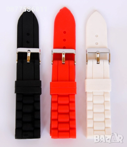 НОВА РОЗОВА СИЛИКОНОВА ГУМЕНА КАИШКА ЗА ЧАСОВНИК.РОЗОВИ СИЛИКОНОВИ ГУМЕНИ КАИШКИ ЗА ЧАСОВНИЦИ, снимка 11 - Каишки за часовници - 51613034