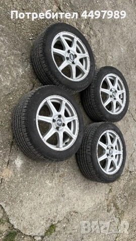 Лети джанти с гуми 15 PLW, снимка 2 - Гуми и джанти - 54261623