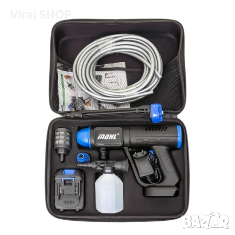 ✨ Акумулаторна водоструйка 48V – Пистолет за миене с LCD дисплей и 6 режима!  ⚡, снимка 6 - Други инструменти - 50388756