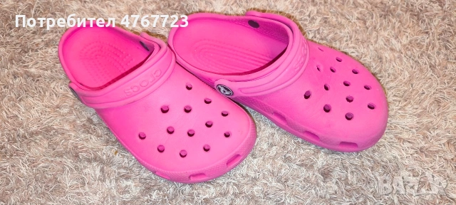 Crocs - чехли за момичета, р - 12/13, стелка-19,5см., снимка 2 - Детски сандали и чехли - 53934835