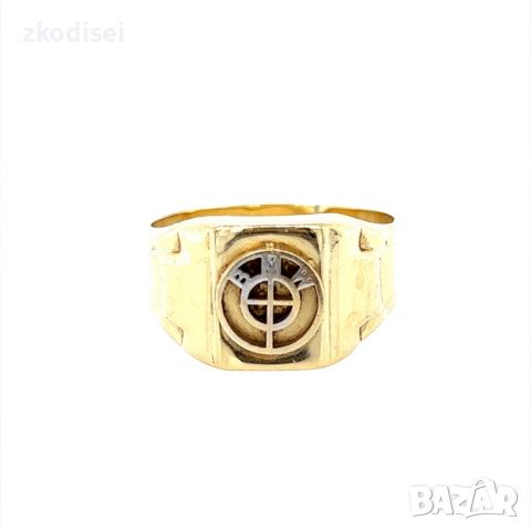 Златен мъжки пръстен 3,04гр. размер:65 14кр. проба:585 модел:23559-1