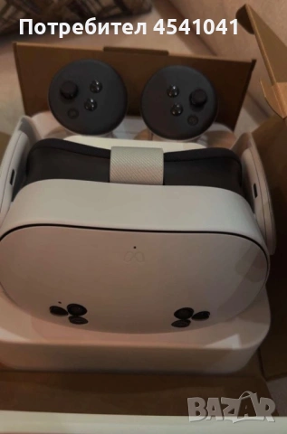 Meta Quest 3S 128GB – Гаранция, като нов + аксесоари, снимка 2 - Друга електроника - 54238152