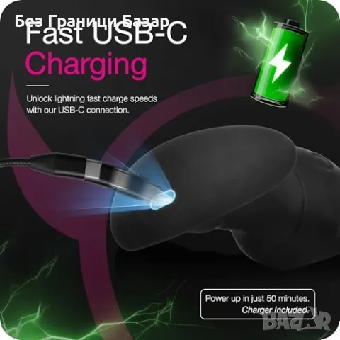 Нов Вибриращ стимулатор с дистанционно – 10 режима, силикон, снимка 3 - Други - 49430914