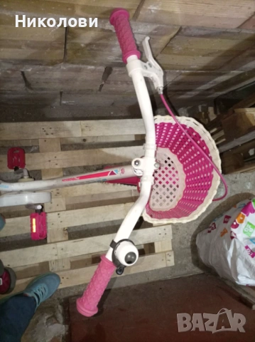 Розово колело с кош и помощни колела  Ultra/ Ултра - 20цола, снимка 4 - Детски велосипеди, триколки и коли - 54013912