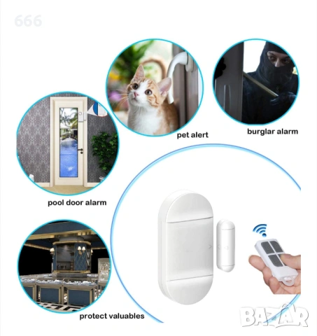 Аларма против кражба за врати, прозорци, търговски помещения, 130 db, weirsuky™, с дистанционно , снимка 11 - Друга електроника - 54107035