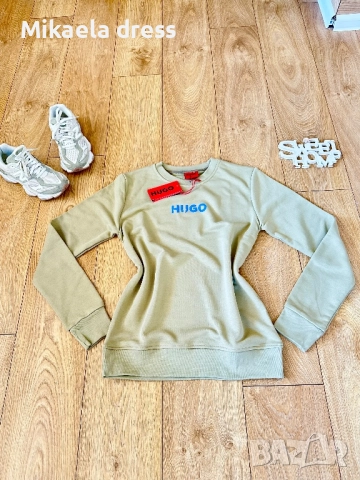 Hugo Boss!Страхотен суичър Hugo Boss.Памучна и много удобна материя.Размери С М Л, снимка 7 - Суичъри - 52150514