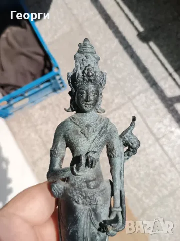 Стара бронзова статуетка-12, снимка 14 - Антикварни и старинни предмети - 50127107